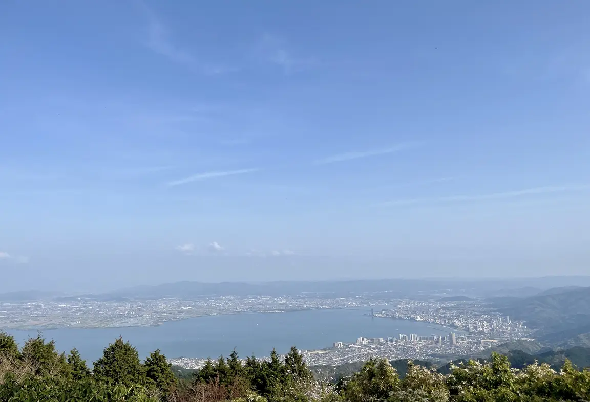 琵琶湖を望む絶景