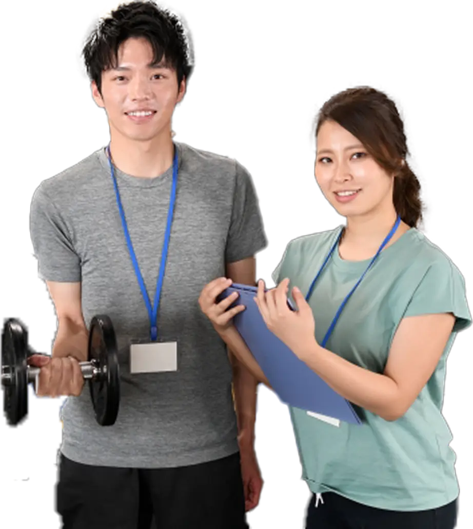 インストラクターの男女